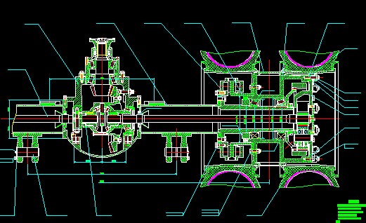 礦用自卸車后橋總圖.dwg