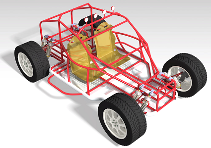 鋼管車模型3D圖紙 STEP格式