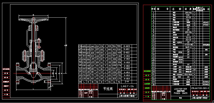 閘閥(300Lb RF)